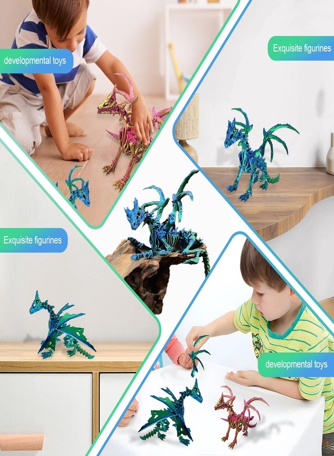 YOUNEEDFUL 2025 3D Printed Pterodactyl, Movable Pterodactyl Toys, 3D Printed Toys, Desktop pet Model Gifts and Home Decorations (Green) - Image 5